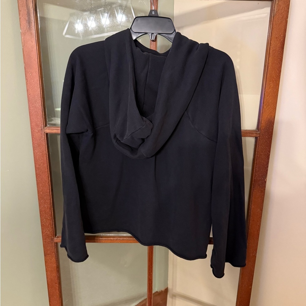 Athleta Women's Black Cowl Neck Hoodie - Size Medium - Picture 2 of 4